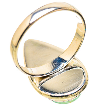 Green Moonstone Rings handcrafted by Ana Silver Co - RING130239 - Photo 3