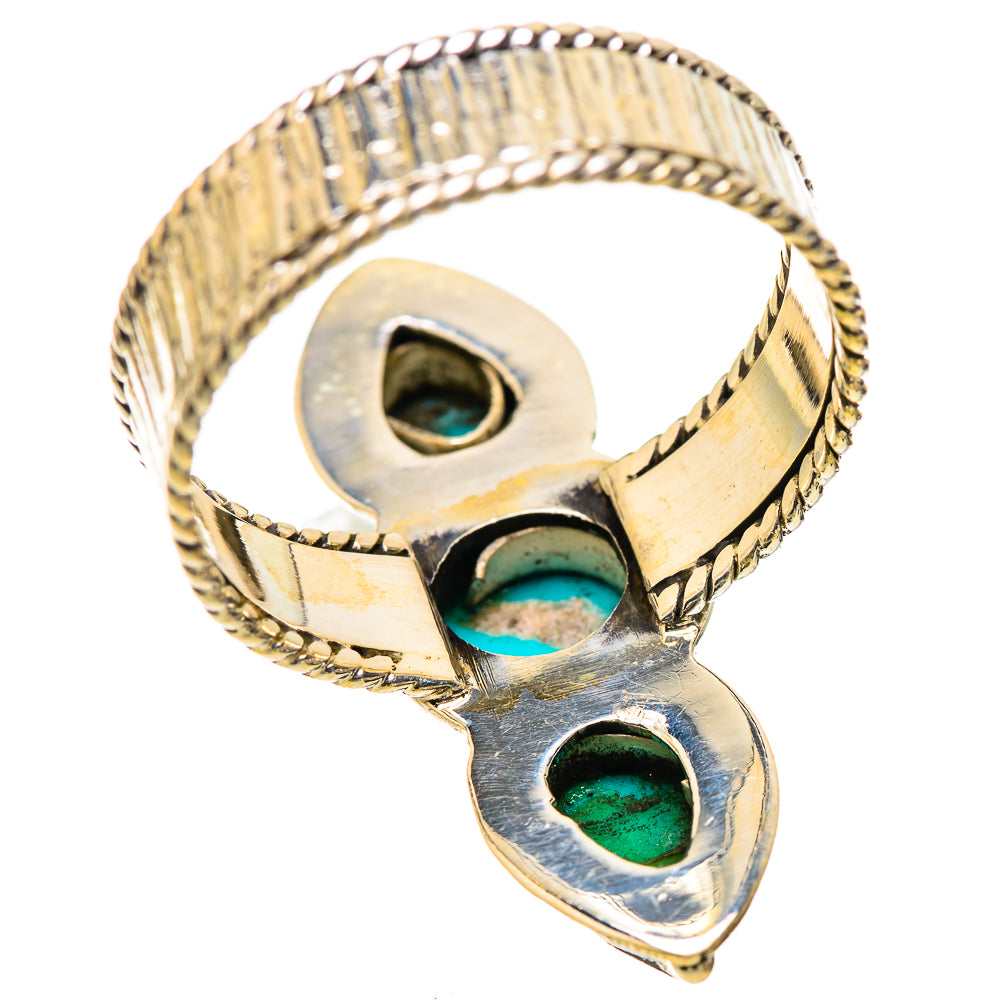 Sleeping Beauty Turquoise Rings handcrafted by Ana Silver Co - RING130251 - Photo 3