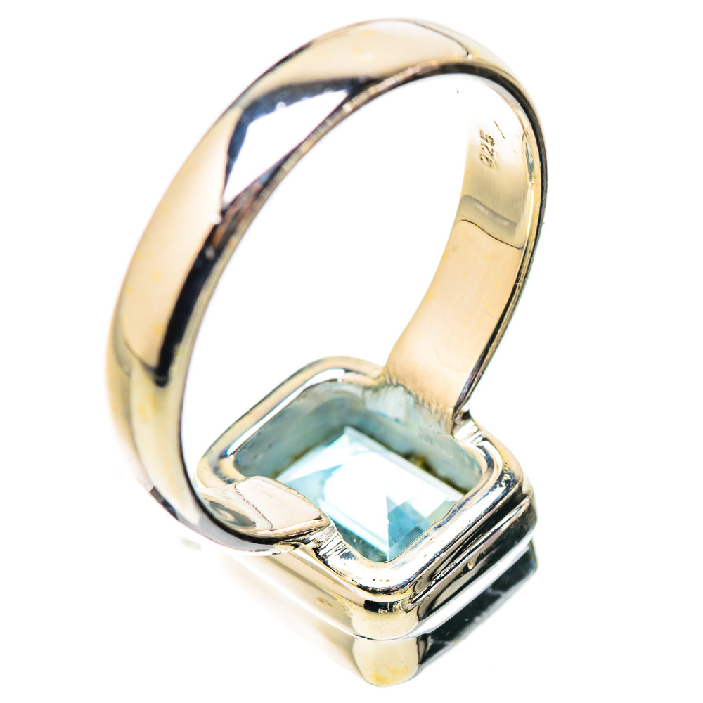 Blue Topaz Rings handcrafted by Ana Silver Co - RING130253 - Photo 3