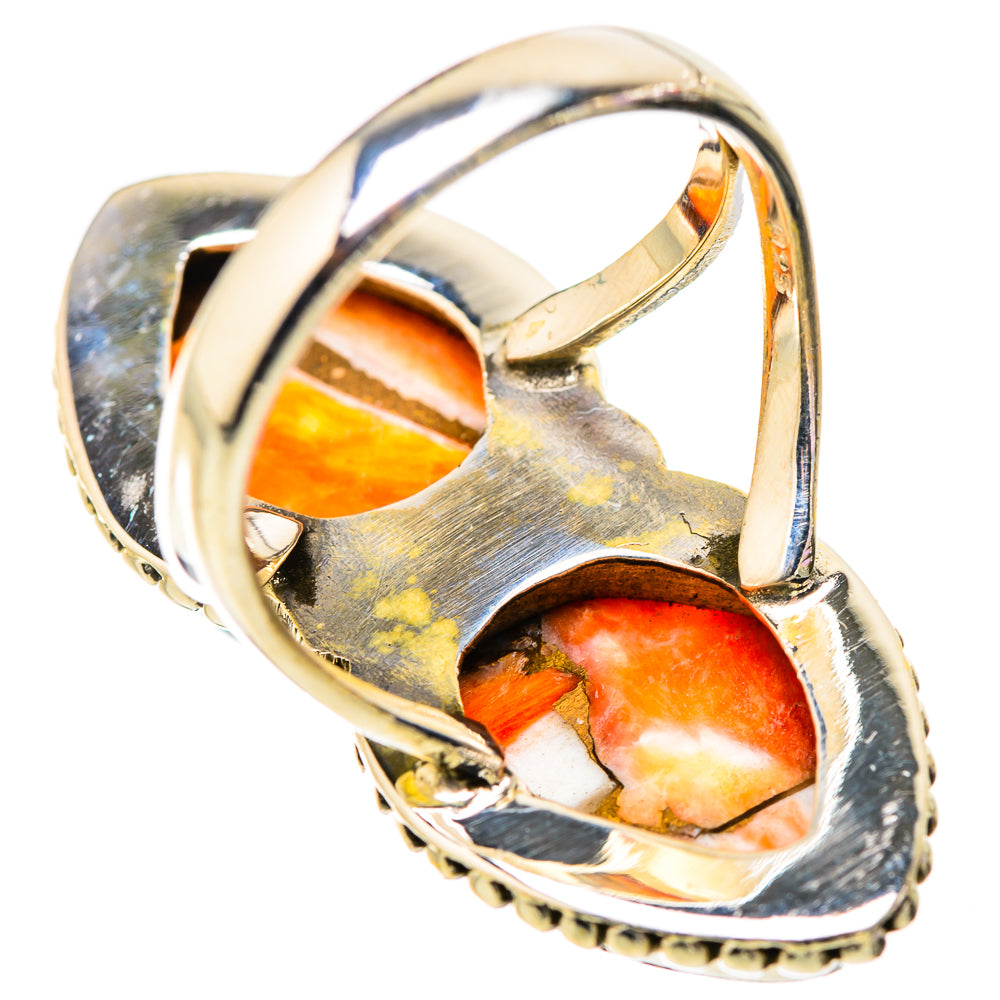 Spiny Oyster Turquoise Rings handcrafted by Ana Silver Co - RING130282 - Photo 3