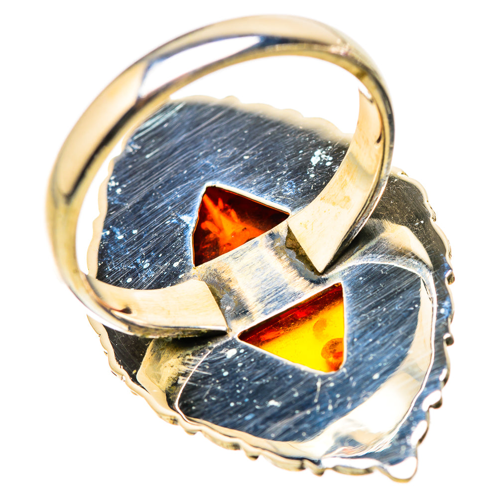 Baltic Amber Rings handcrafted by Ana Silver Co - RING130283 - Photo 3