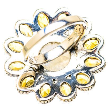 Rainbow Moonstone Rings handcrafted by Ana Silver Co - RING130285 - Photo 3