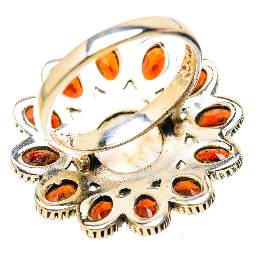 Rainbow Moonstone Rings handcrafted by Ana Silver Co - RING130286 - Photo 3