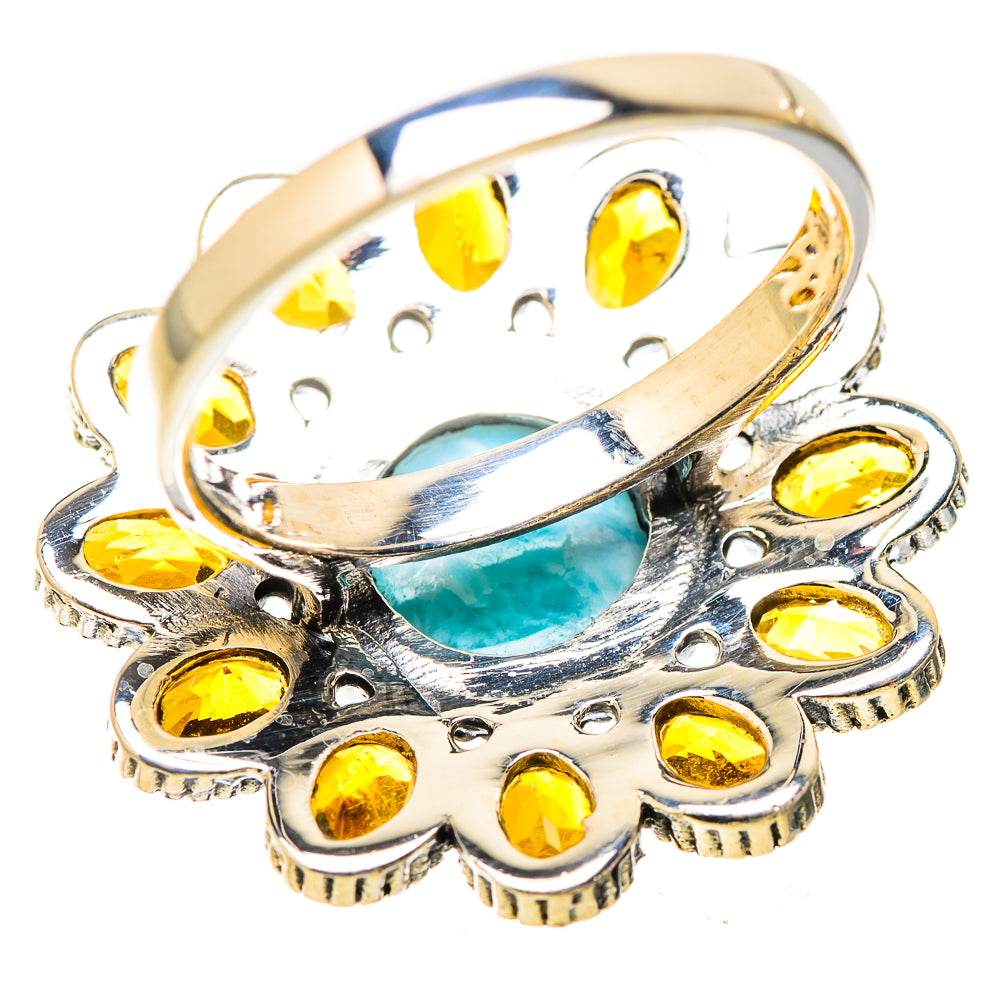 Larimar Rings handcrafted by Ana Silver Co - RING130291 - Photo 3