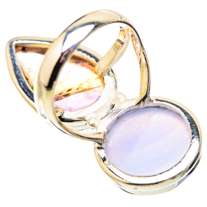 Blue Lace Agate Rings handcrafted by Ana Silver Co - RING130295 - Photo 3