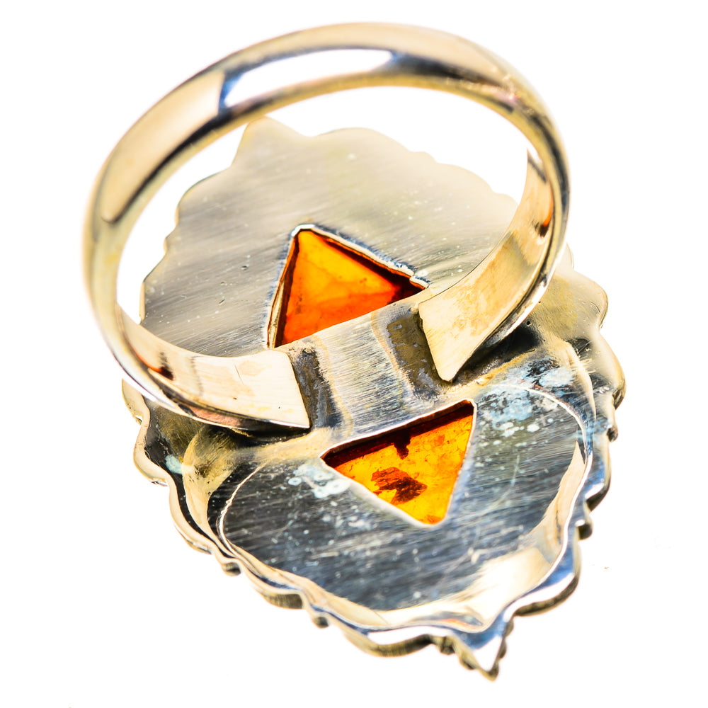 Baltic Amber Rings handcrafted by Ana Silver Co - RING130304 - Photo 3