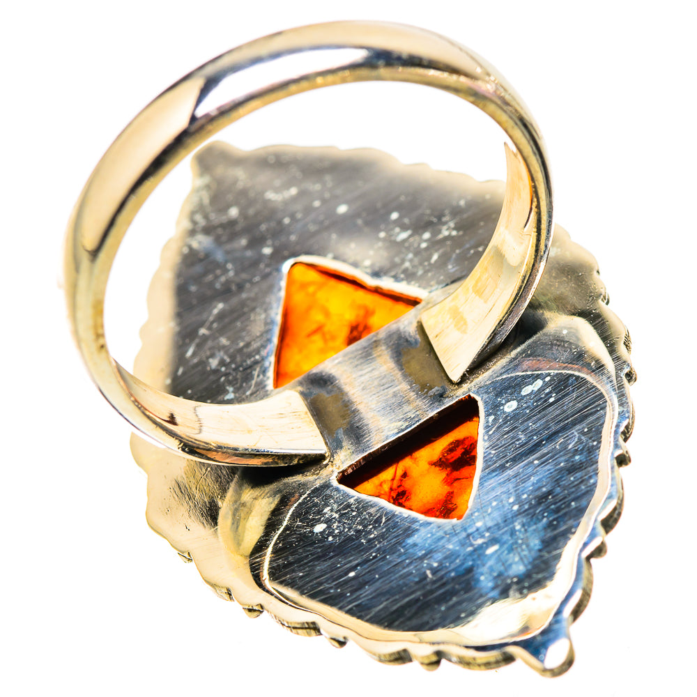 Baltic Amber Rings handcrafted by Ana Silver Co - RING130305 - Photo 3