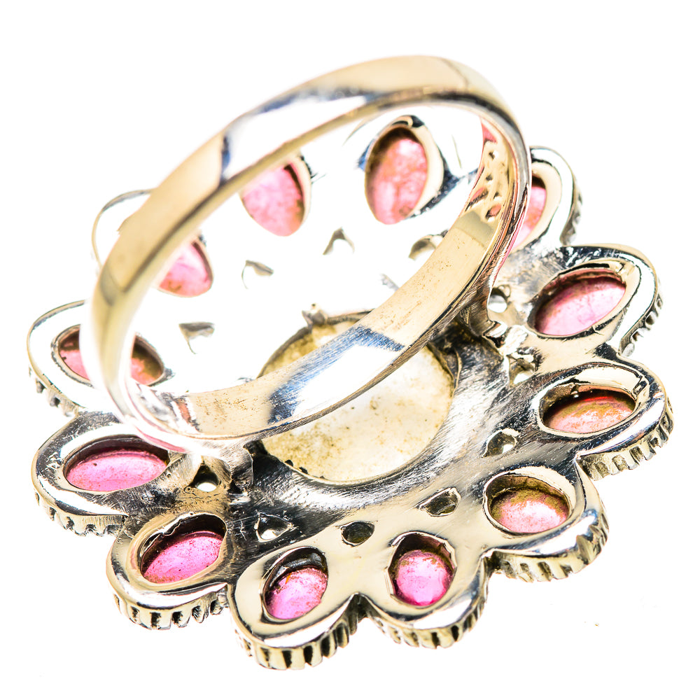 Rainbow Moonstone Rings handcrafted by Ana Silver Co - RING130309 - Photo 3
