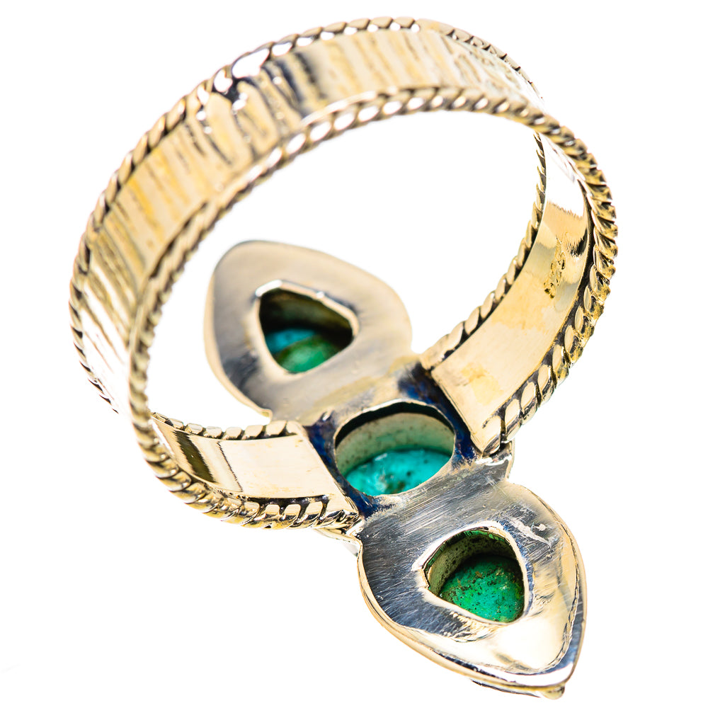 Sleeping Beauty Turquoise Rings handcrafted by Ana Silver Co - RING130327 - Photo 3