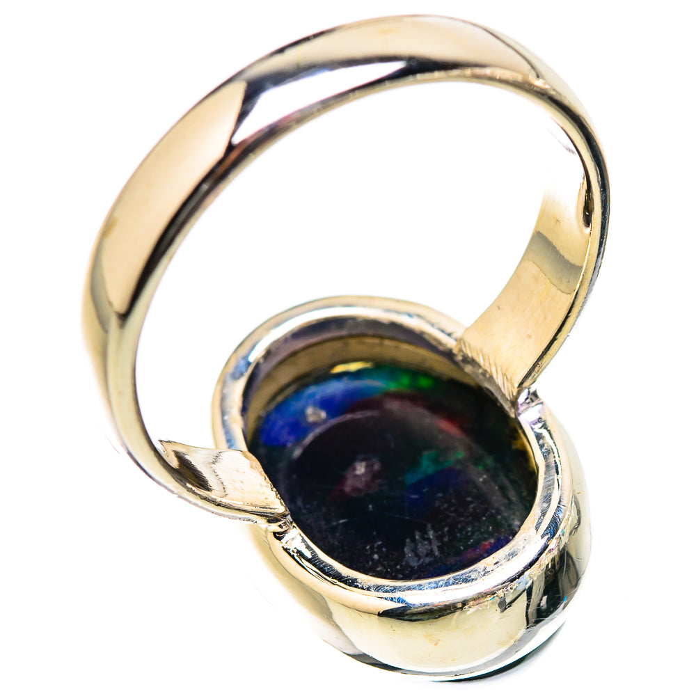 Black Opal Rings handcrafted by Ana Silver Co - RING130350 - Photo 3