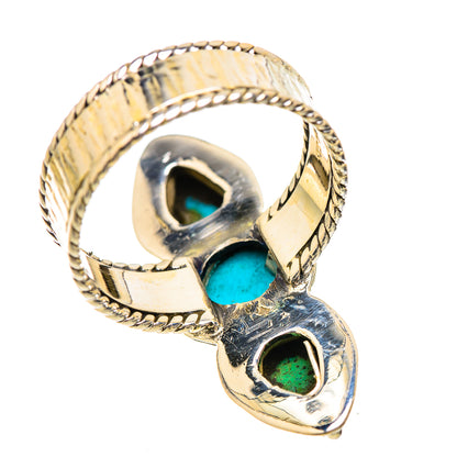 Sleeping Beauty Turquoise Rings handcrafted by Ana Silver Co - RING130355 - Photo 3