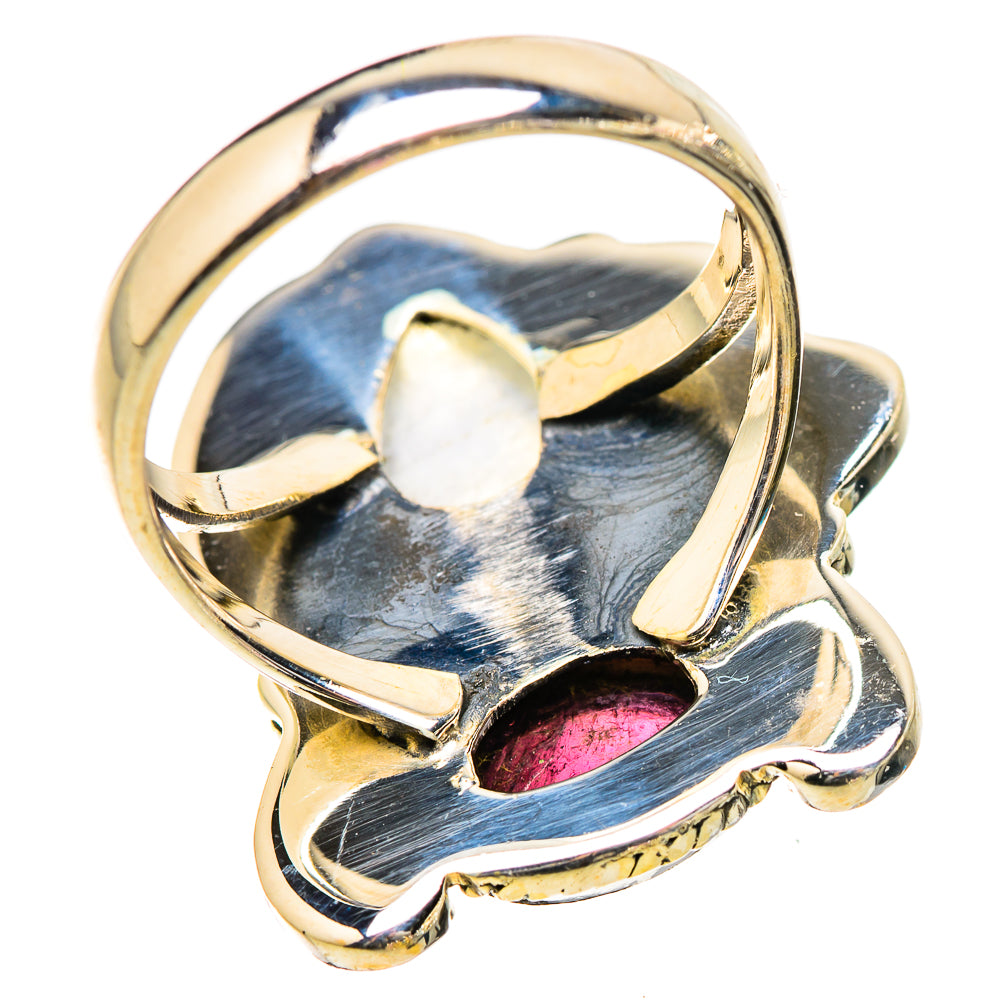 Rainbow Moonstone Rings handcrafted by Ana Silver Co - RING130371 - Photo 3