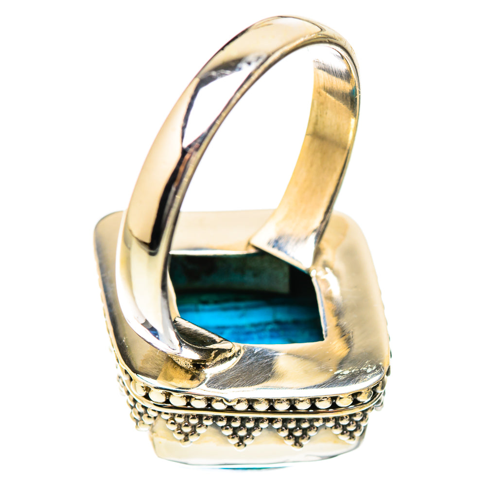 Malachite In Chrysocolla Rings handcrafted by Ana Silver Co - RING130376 - Photo 3