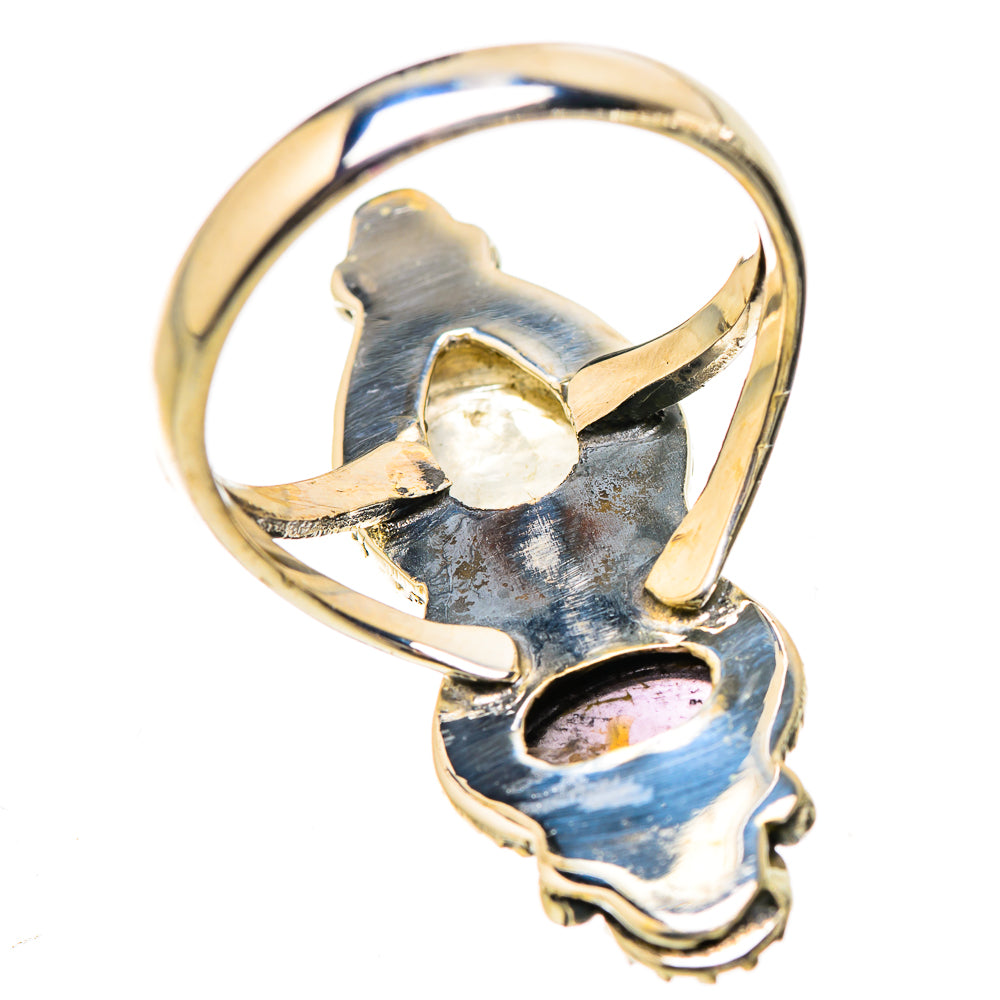 Rainbow Moonstone Rings handcrafted by Ana Silver Co - RING130377 - Photo 3