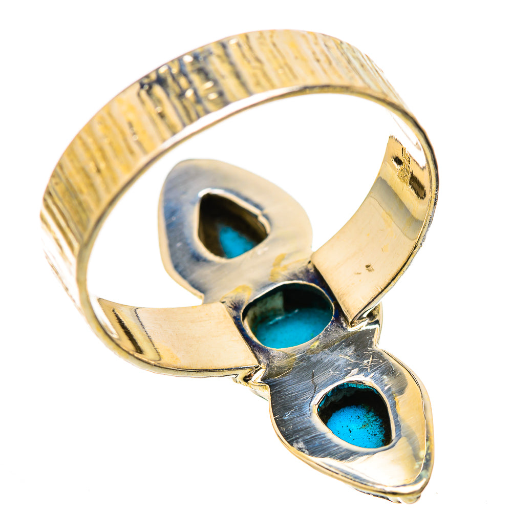 Sleeping Beauty Turquoise Rings handcrafted by Ana Silver Co - RING130383 - Photo 3