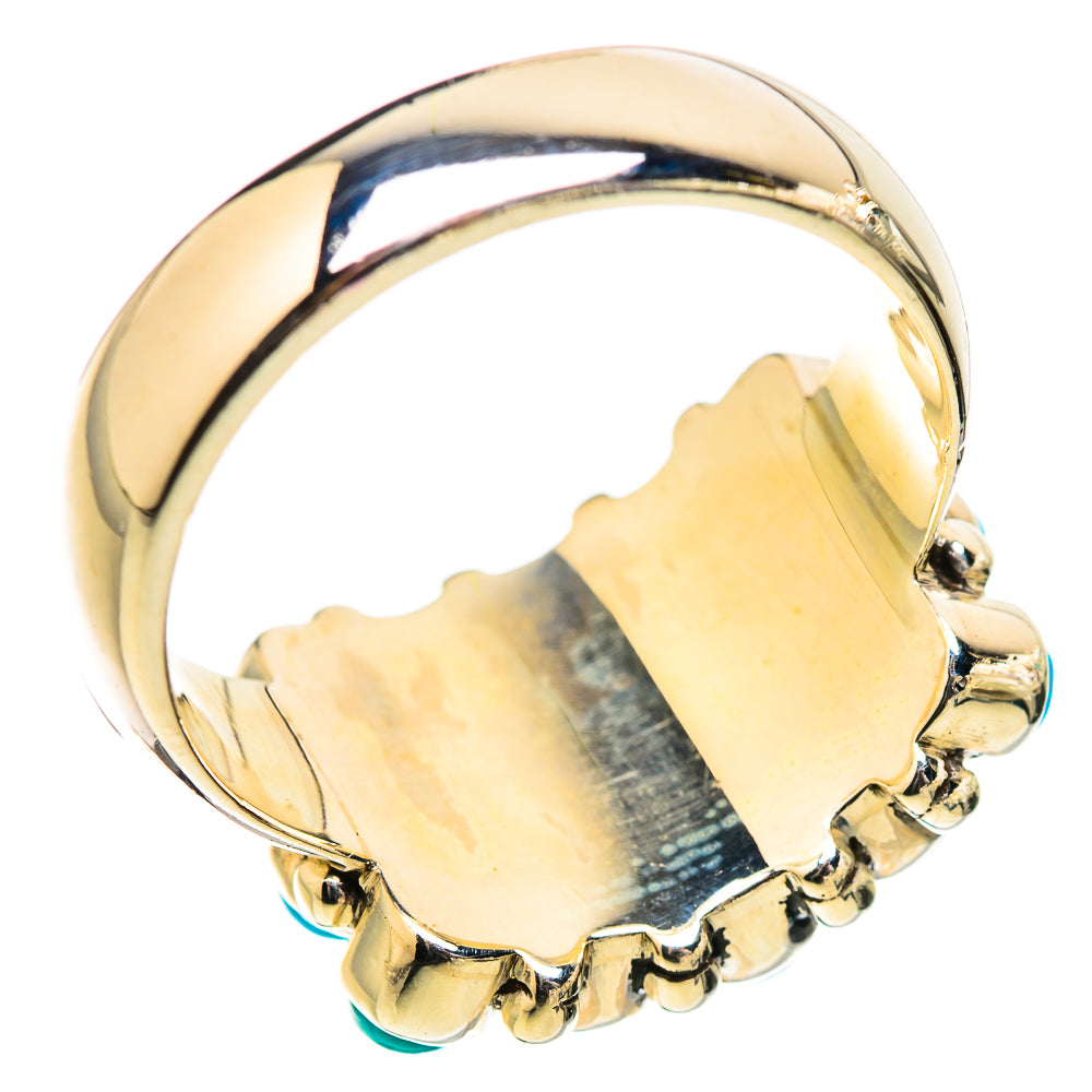 Sleeping Beauty Turquoise Rings handcrafted by Ana Silver Co - RING130388 - Photo 3