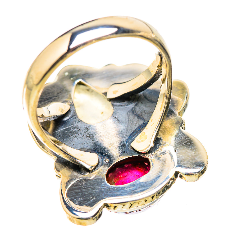 Rainbow Moonstone Rings handcrafted by Ana Silver Co - RING130398 - Photo 3