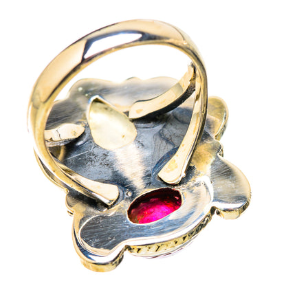 Rainbow Moonstone Rings handcrafted by Ana Silver Co - RING130398 - Photo 3