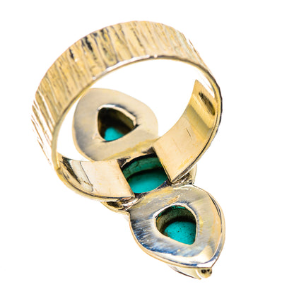 Sleeping Beauty Turquoise Rings handcrafted by Ana Silver Co - RING130414 - Photo 3