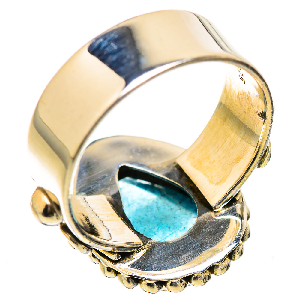 Blue Fluorite Rings handcrafted by Ana Silver Co - RING130417 - Photo 3