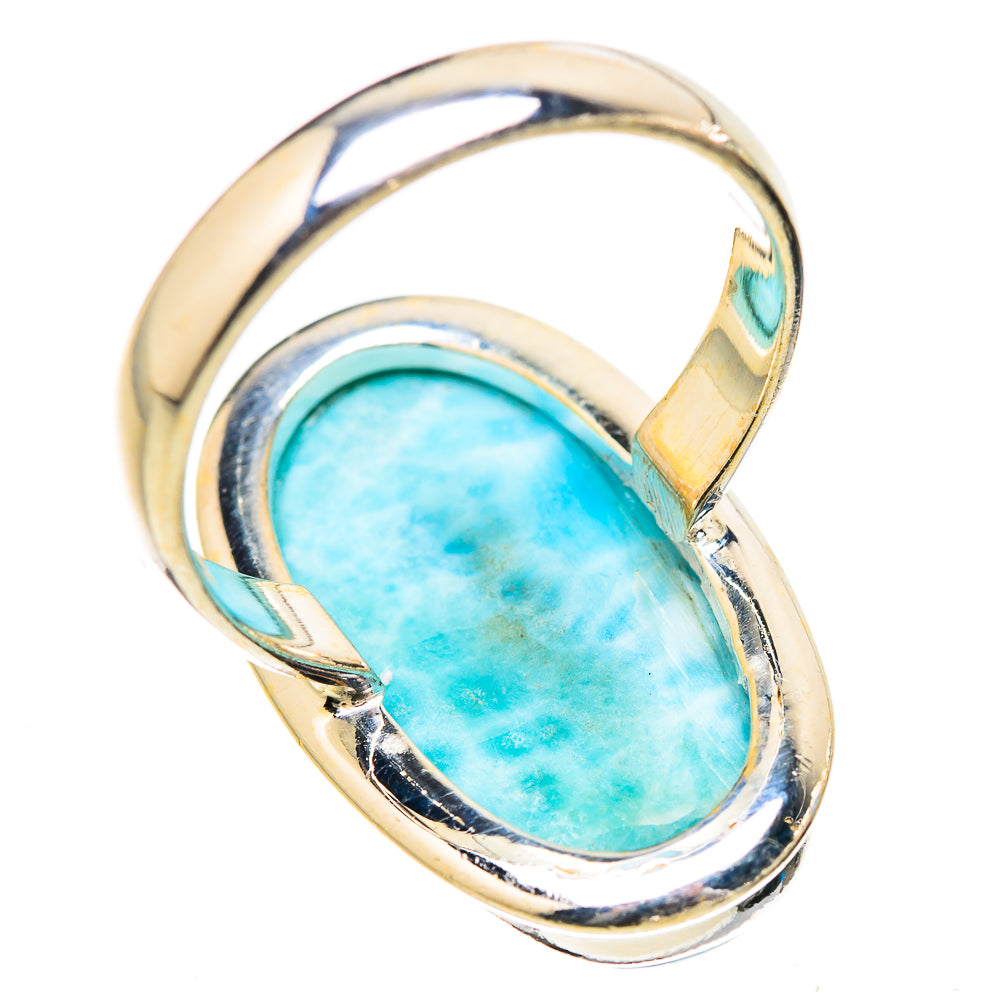 Larimar Rings handcrafted by Ana Silver Co - RING130418 - Photo 3