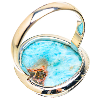 Larimar Rings handcrafted by Ana Silver Co - RING130421 - Photo 3