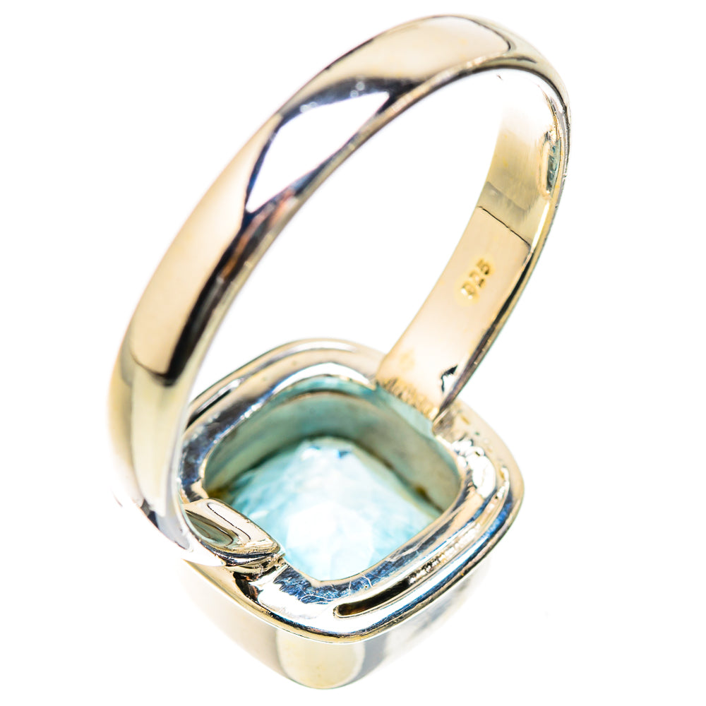 Blue Topaz Rings handcrafted by Ana Silver Co - RING130422 - Photo 3