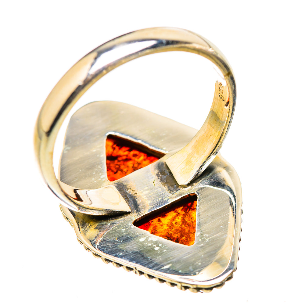 Baltic Amber Rings handcrafted by Ana Silver Co - RING130427 - Photo 3