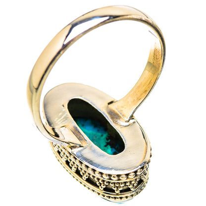 Malachite In Chrysocolla Rings handcrafted by Ana Silver Co - RING130435 - Photo 3