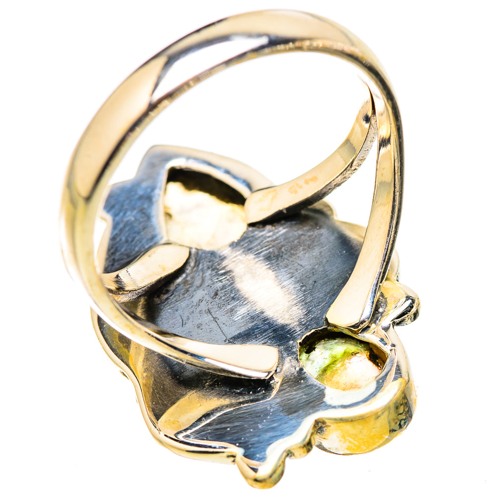 Rainbow Moonstone Rings handcrafted by Ana Silver Co - RING130437 - Photo 3