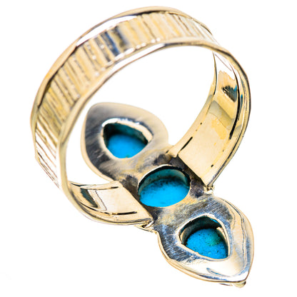 Sleeping Beauty Turquoise Rings handcrafted by Ana Silver Co - RING130445 - Photo 3