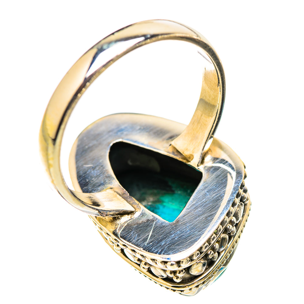 Chrysocolla In Malachite Rings handcrafted by Ana Silver Co - RING130464 - Photo 3