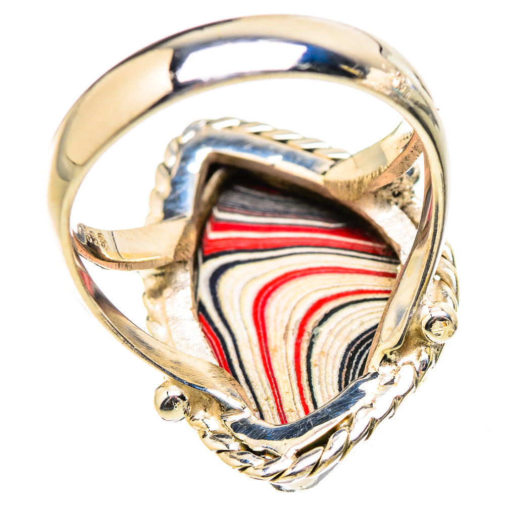 Fordite Rings handcrafted by Ana Silver Co - RING130466 - Photo 3