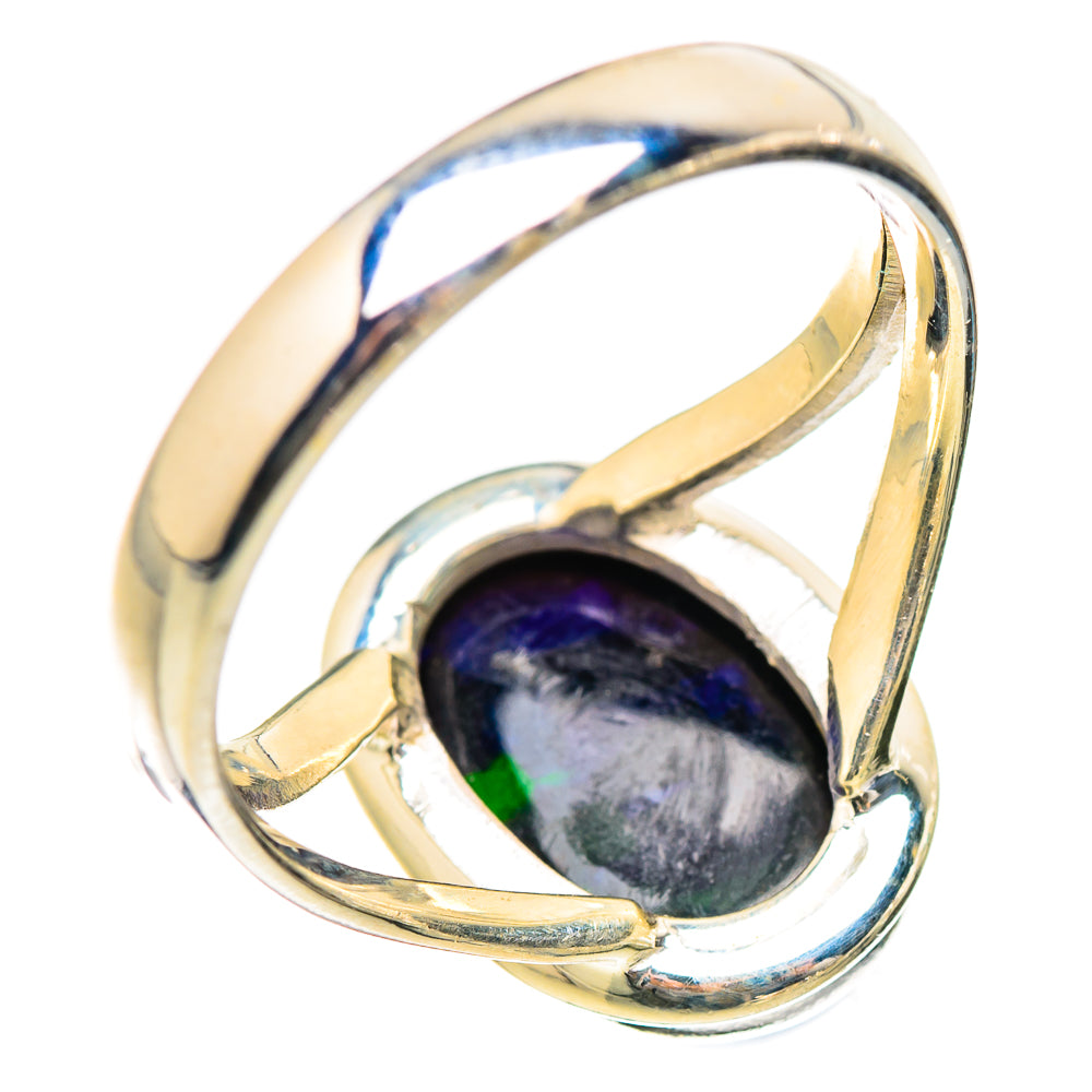 Black Opal Rings handcrafted by Ana Silver Co - RING130469 - Photo 3