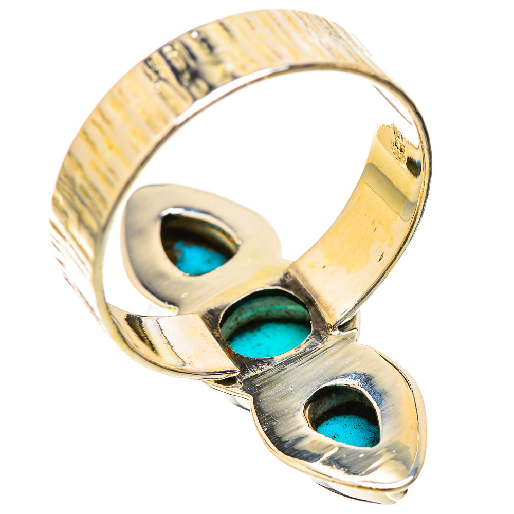 Sleeping Beauty Turquoise Rings handcrafted by Ana Silver Co - RING130472 - Photo 3
