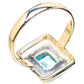 Blue Topaz Rings handcrafted by Ana Silver Co - RING130473 - Photo 3