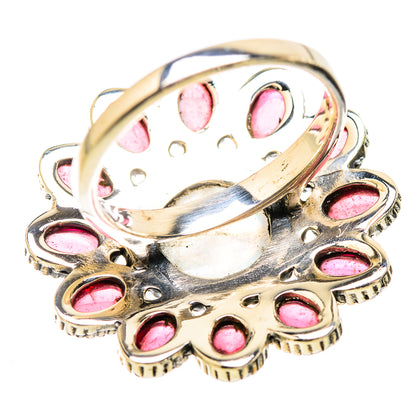 Rainbow Moonstone Rings handcrafted by Ana Silver Co - RING130520 - Photo 3