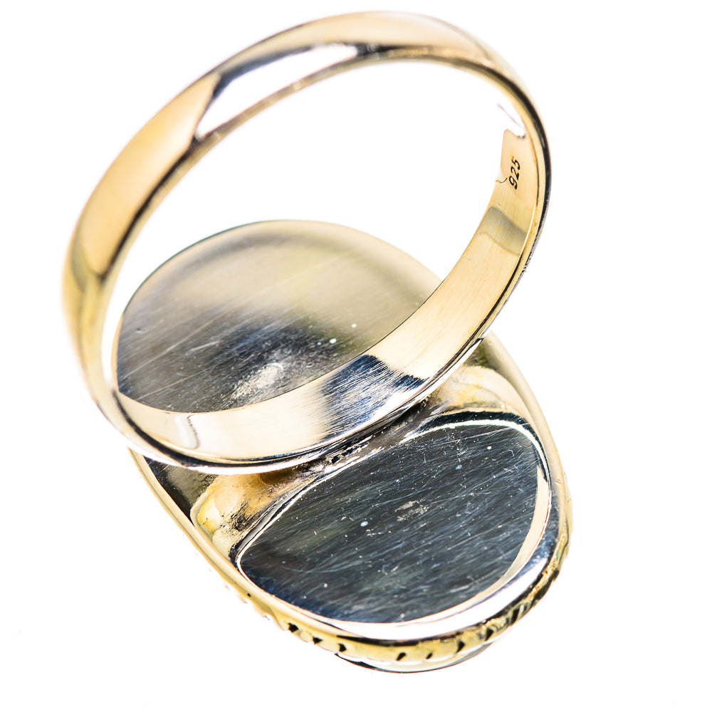 Green Moonstone Rings handcrafted by Ana Silver Co - RING130533 - Photo 3