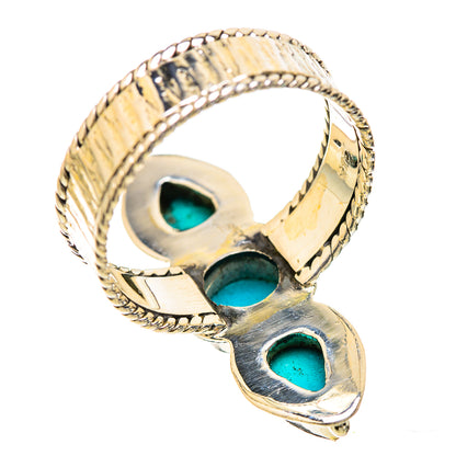 Sleeping Beauty Turquoise Rings handcrafted by Ana Silver Co - RING130541 - Photo 3