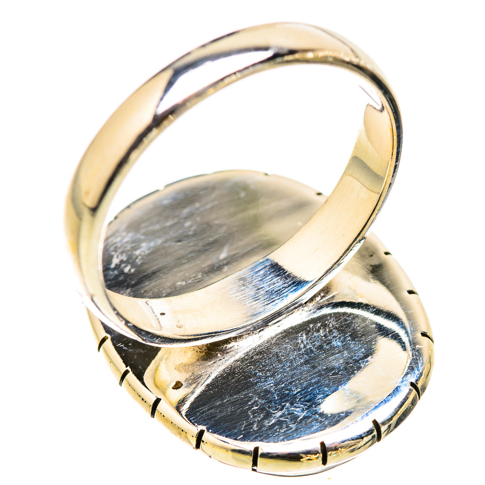 Rainbow Moonstone Rings handcrafted by Ana Silver Co - RING130543 - Photo 3
