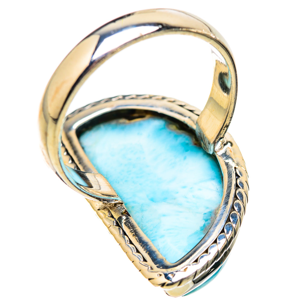 Larimar Rings handcrafted by Ana Silver Co - RING130549 - Photo 3