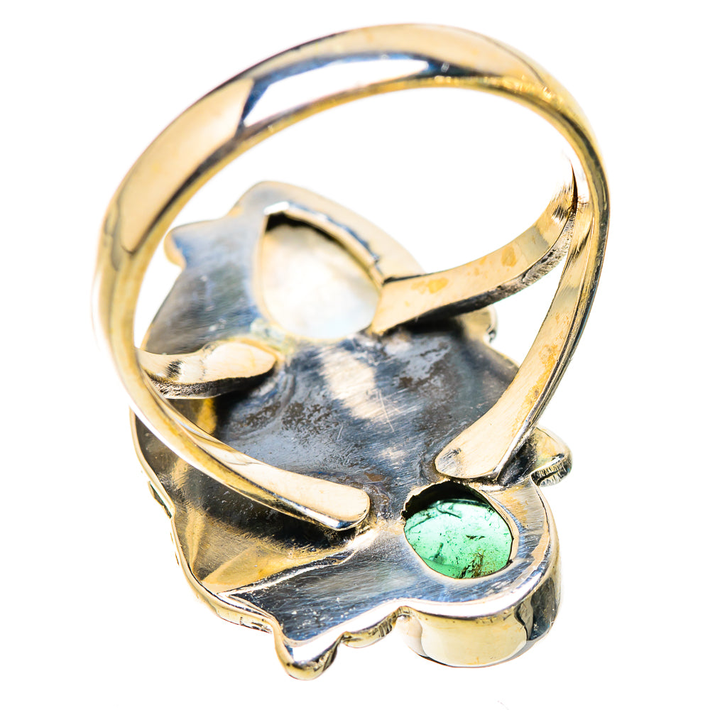 Rainbow Moonstone Rings handcrafted by Ana Silver Co - RING130550 - Photo 3