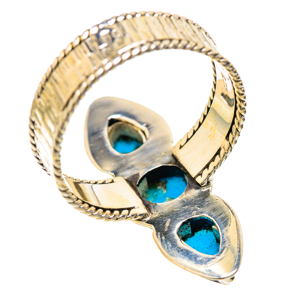 Sleeping Beauty Turquoise Rings handcrafted by Ana Silver Co - RING130566 - Photo 3