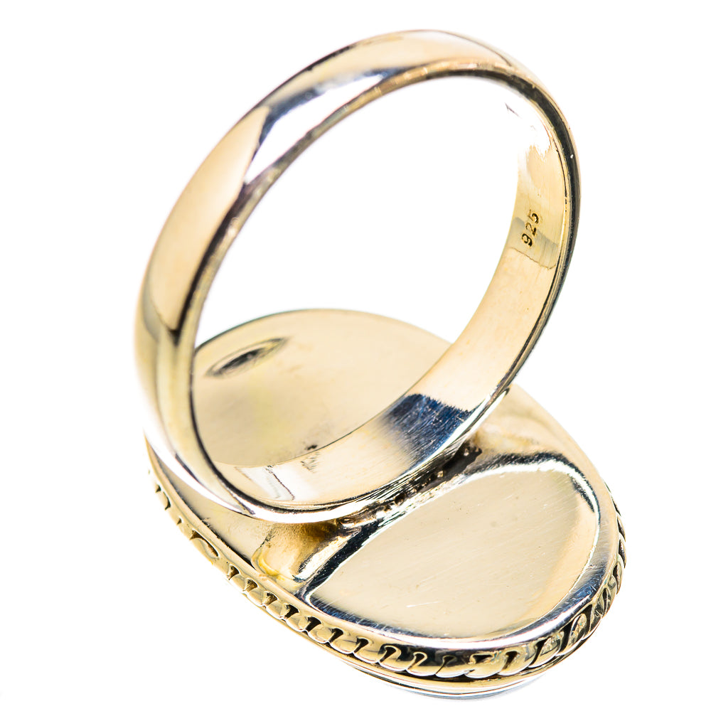 Rainbow Moonstone Rings handcrafted by Ana Silver Co - RING130570 - Photo 3