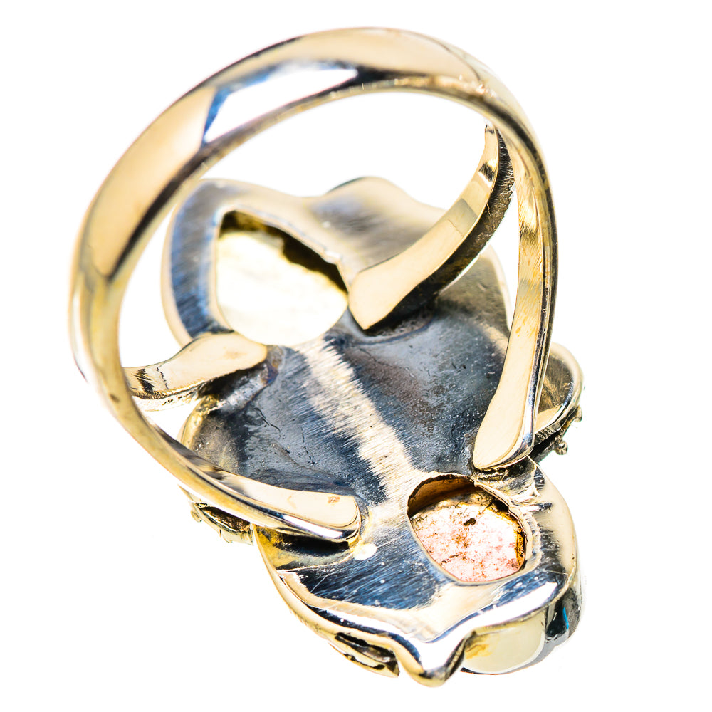 Rainbow Moonstone Rings handcrafted by Ana Silver Co - RING130580 - Photo 3