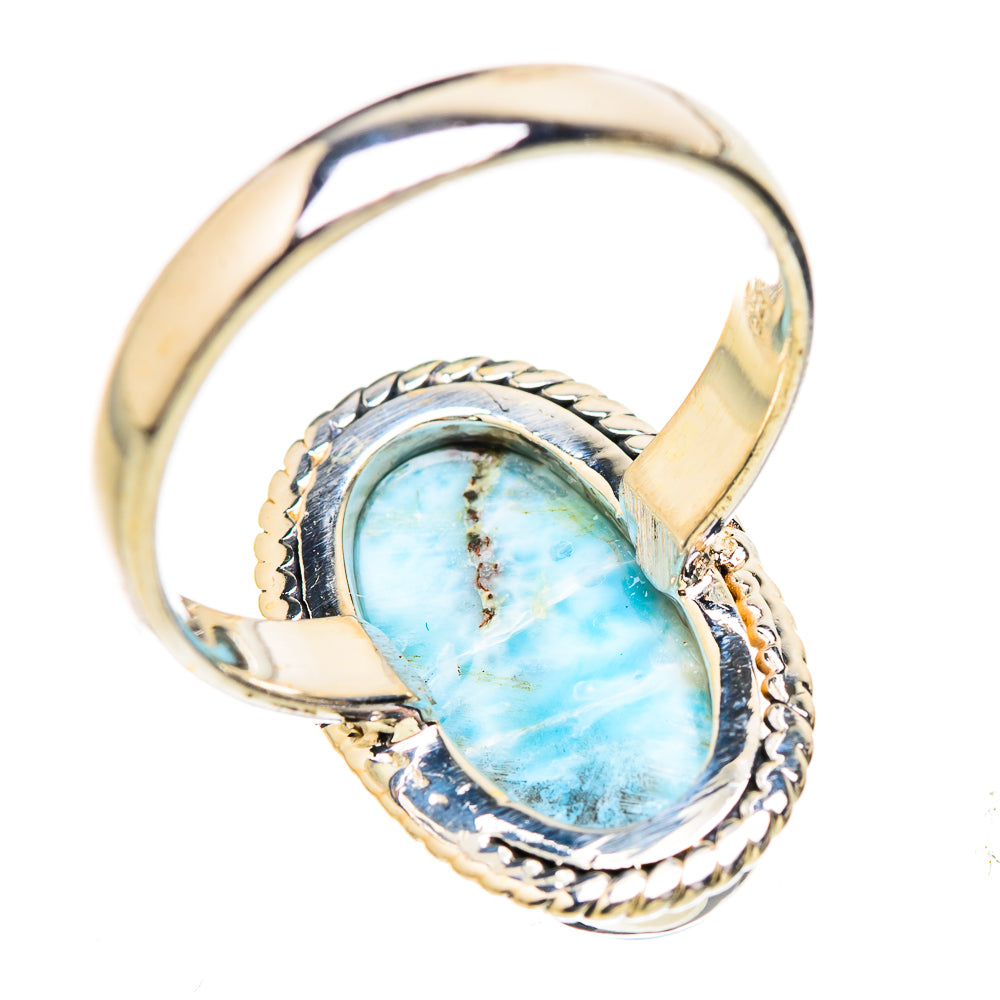 Larimar Rings handcrafted by Ana Silver Co - RING130600 - Photo 3