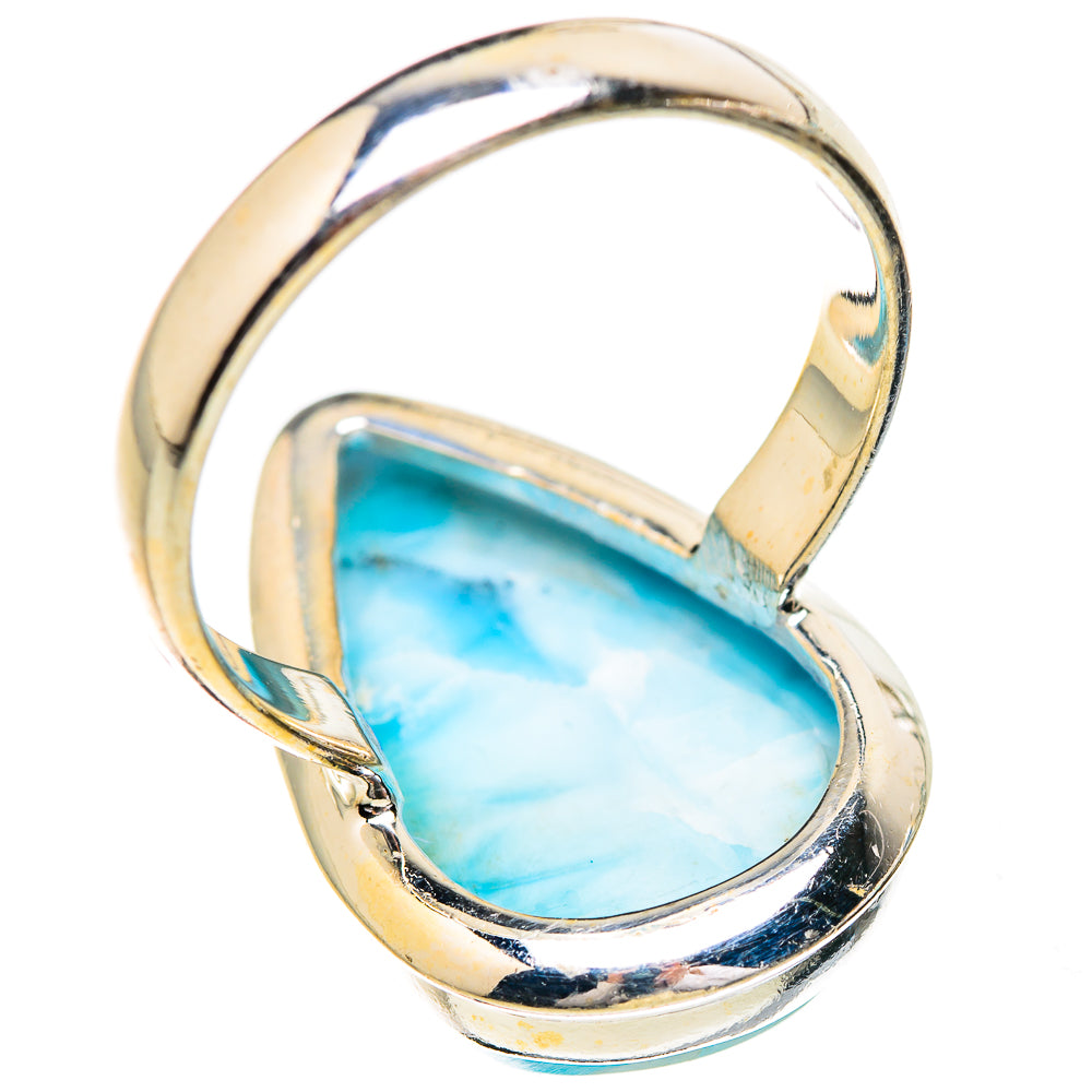 Larimar Rings handcrafted by Ana Silver Co - RING130601 - Photo 3
