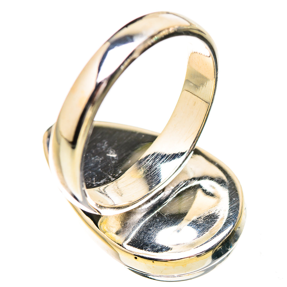 Green Moonstone Rings handcrafted by Ana Silver Co - RING130605 - Photo 3