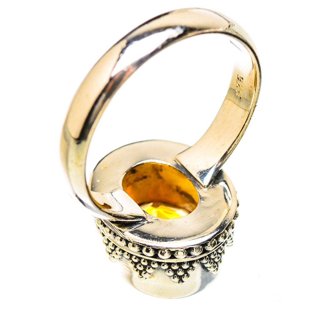 Mandarin Citrine Rings handcrafted by Ana Silver Co - RING130608 - Photo 3