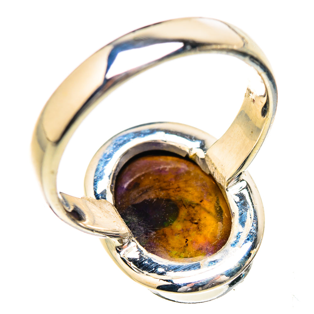 Black Opal Rings handcrafted by Ana Silver Co - RING130621 - Photo 3